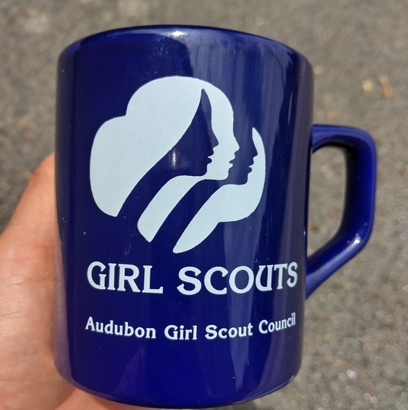 Vintage Girl Scouts Audubon Area Council Scouting Tea Coffee Cup Mug - Picture 1 of 5